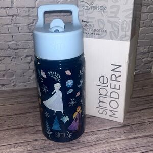 NIB Disney Frozen Simple Modern 14oz Summit Water Bottle with Straw Lid